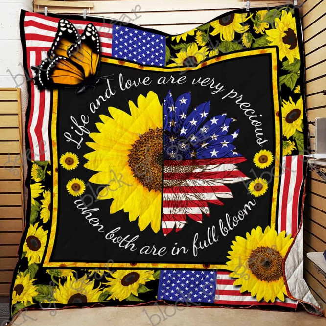 Like Sunflower 3D Quilt Blanket