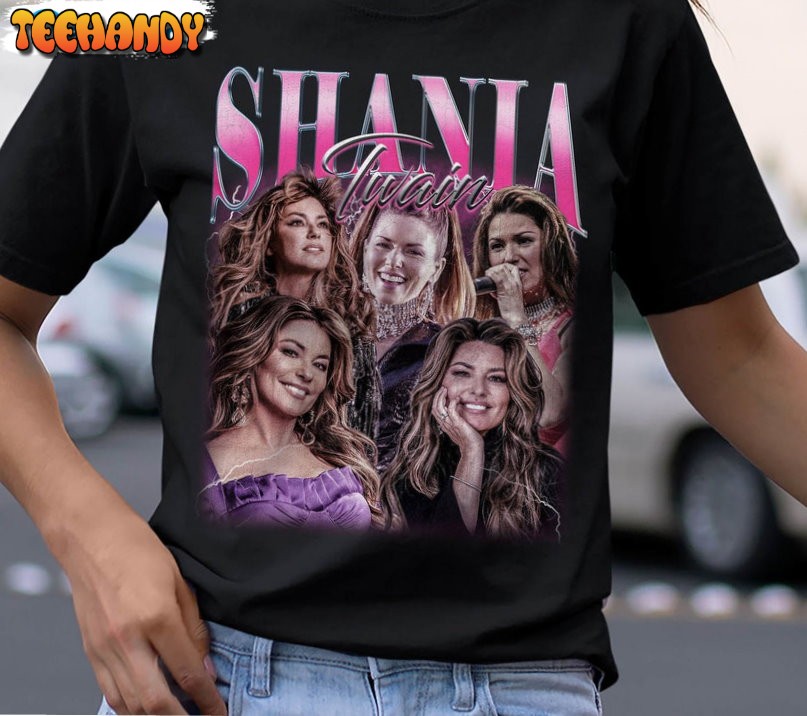 Limited Shania Twain Vintage Shirt, Country Music Crewneck Unisex T-shirt