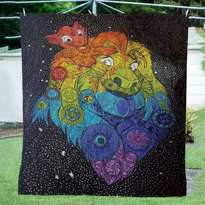 Lion 3D Customize Quilt Blanket