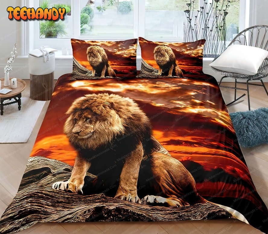 Lion Animal Sky Fire Bedding Sets