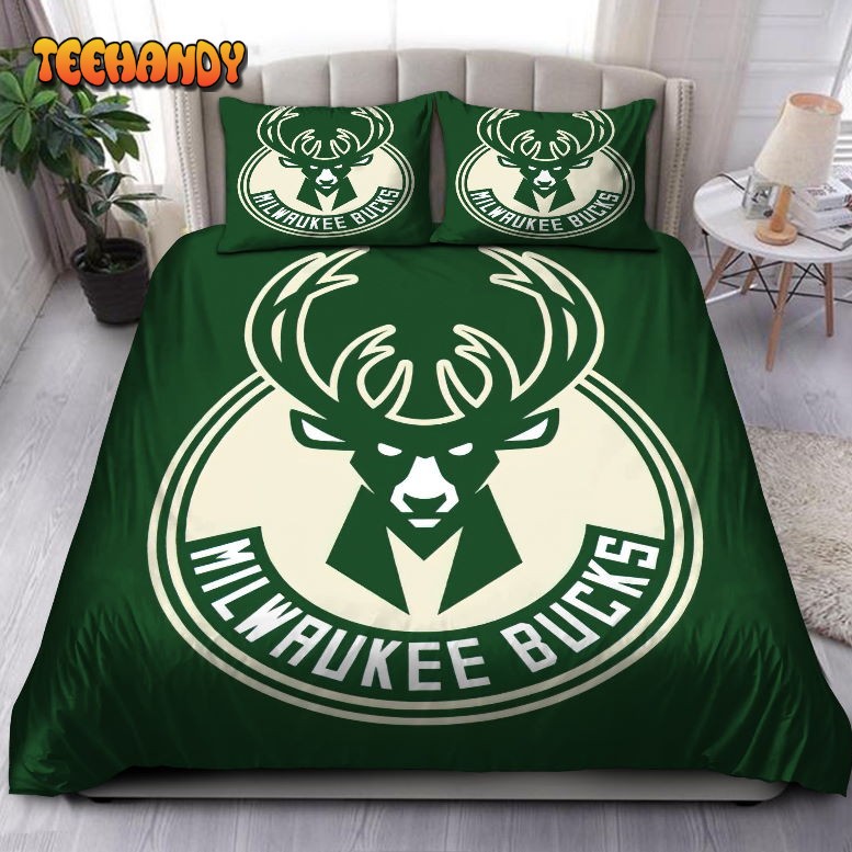 Logo Milwaukee Bucks NBA 06 Bedding Set