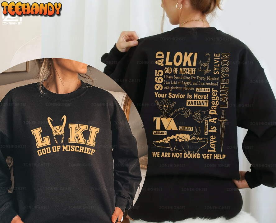 Loki Helmet Loki Laufeyson Double Side Sweatshirt