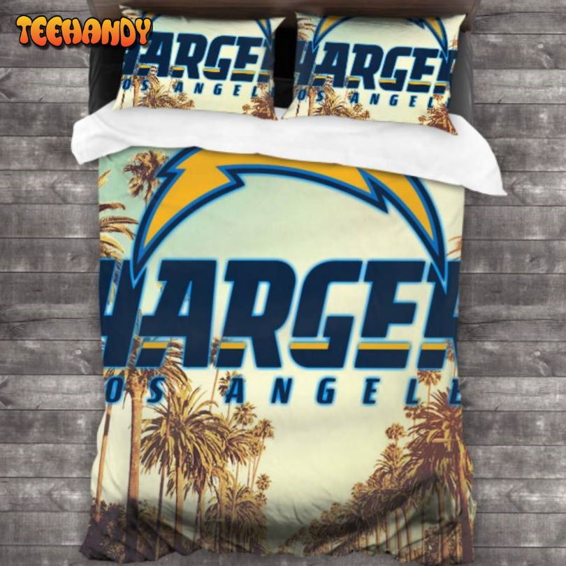 Los Angeles Chargers Logo Bedding Set