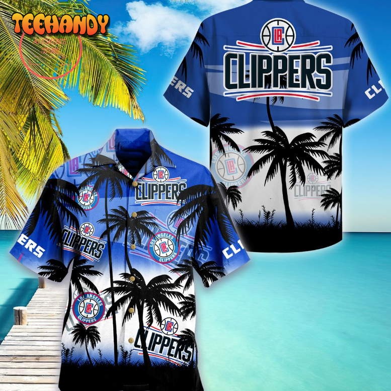 Los Angeles Clippers Palm Hawaiian Shirt