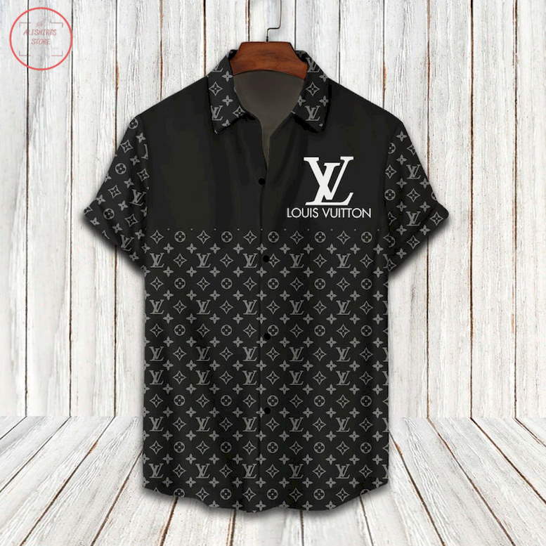 Louis Vuitton All Black Hawaiian Shirt Shorts