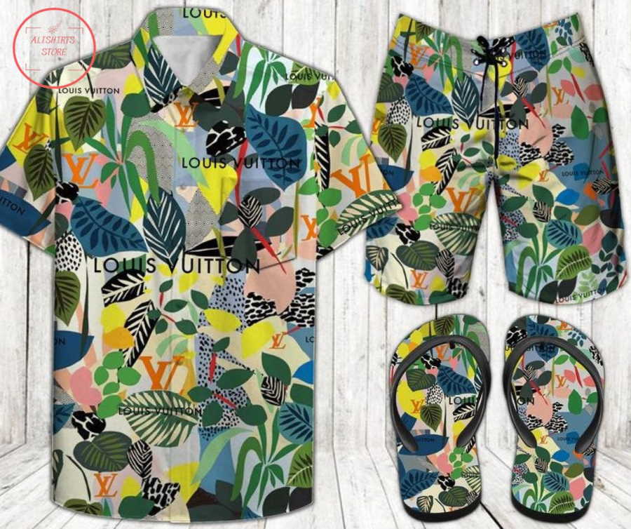 Louis Vuitton Paris Hawaiian Shirt and Shorts Combo