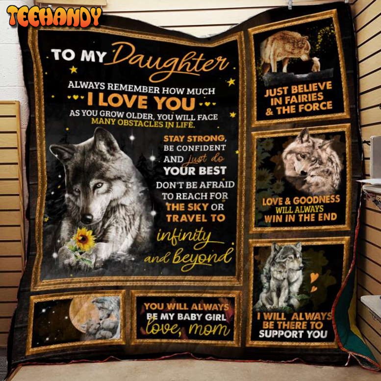 Love And Goodness Will Always Win Wolf Btt 3D Quilt Blanket