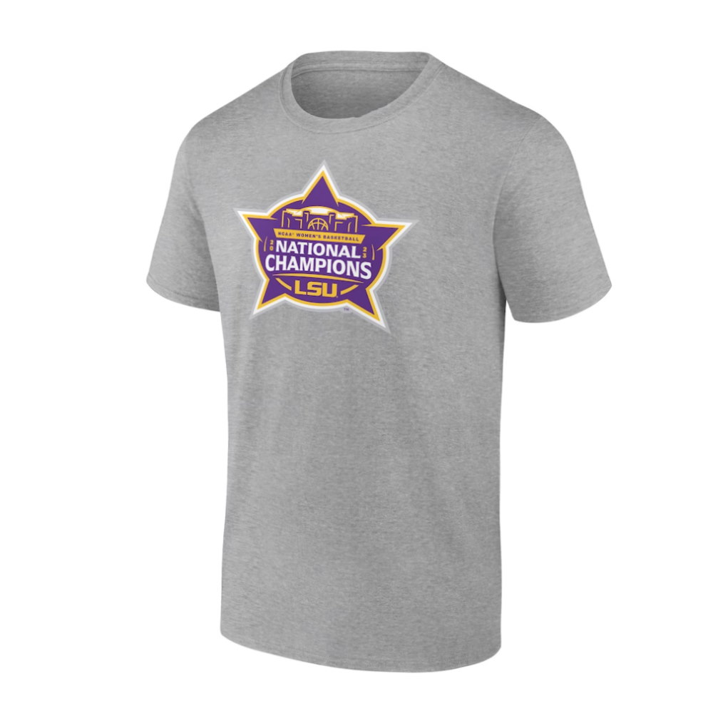 LSU Tigers 2023 NCAA Women’s Basketball National Champions Logo T-Shirt