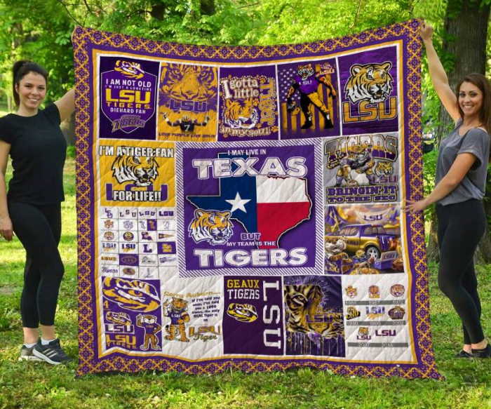 Lsu Tigers Texas 3D Customized Quilt Blanket