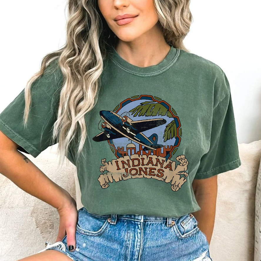 Lucasfilm Indiana Jones Adventure Plane Vintage T-Shirt, Indiana Jones Shirt