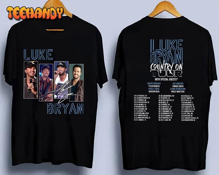 Luke Bryan Country On Tour 2023, Luke Bryan Music Concert Double Sides Shirt