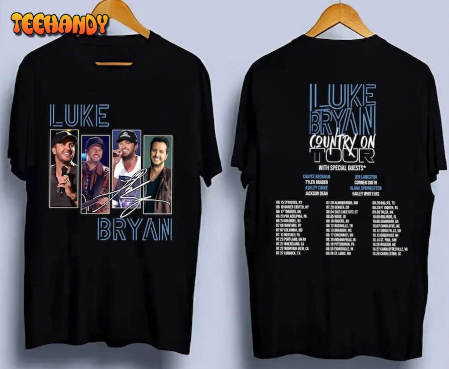 Luke Bryan Country On Tour 2023, Luke Bryan Music Concert Double Sides shirt