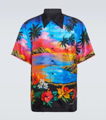 American Idol Luke Bryan Aloha Sunset Hawaiian Shirt