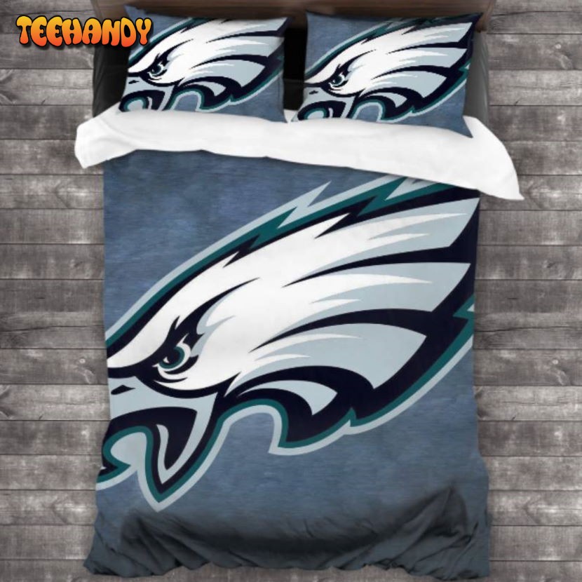 Machine Washable Philadelphia Eagles Logo Bedding Set