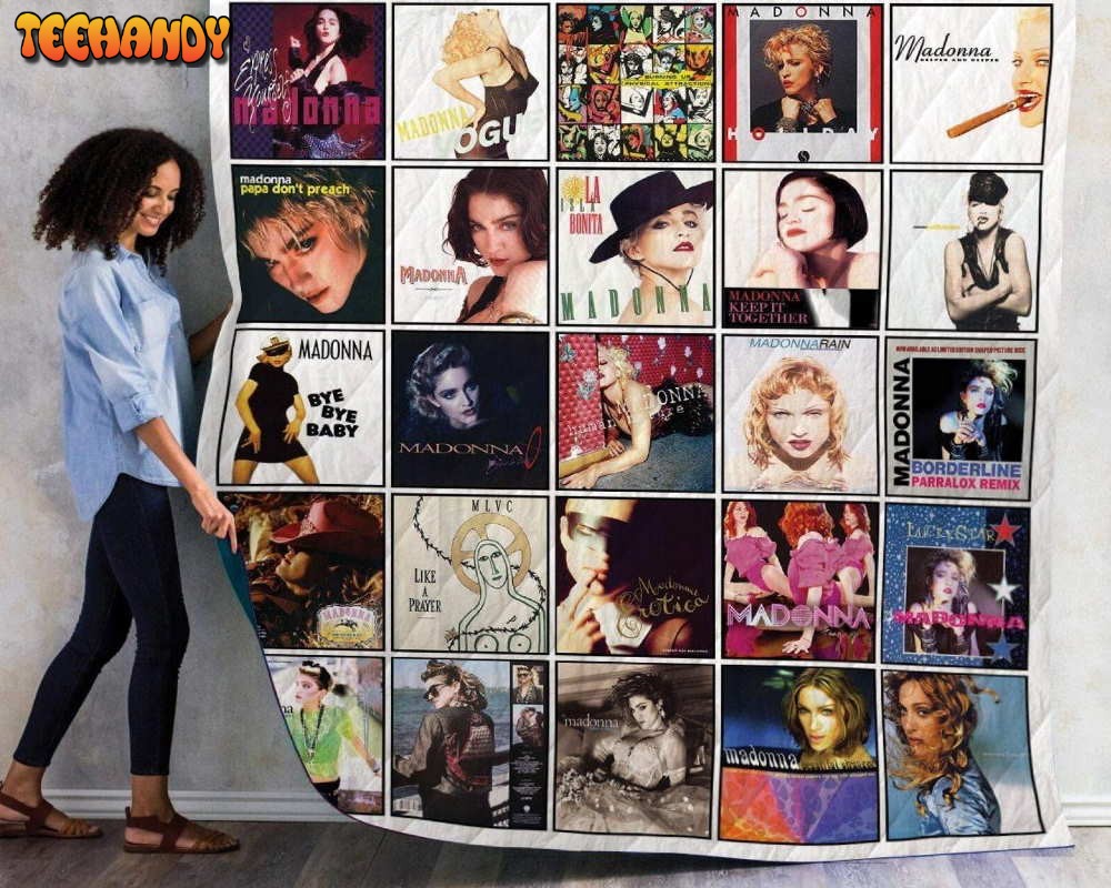 Madonna 3D Customized Quilt Blanket