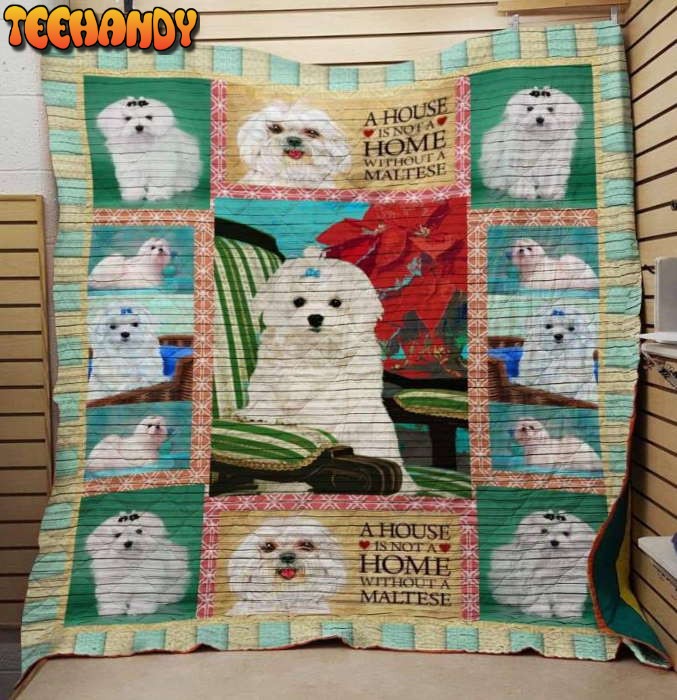 Maltese 3D Customized Quilt Blanket