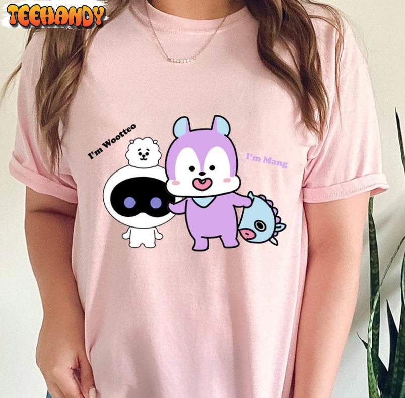 Mang Wootteo Shirt, Bt21 Characters For Bts Unisex T Shirt