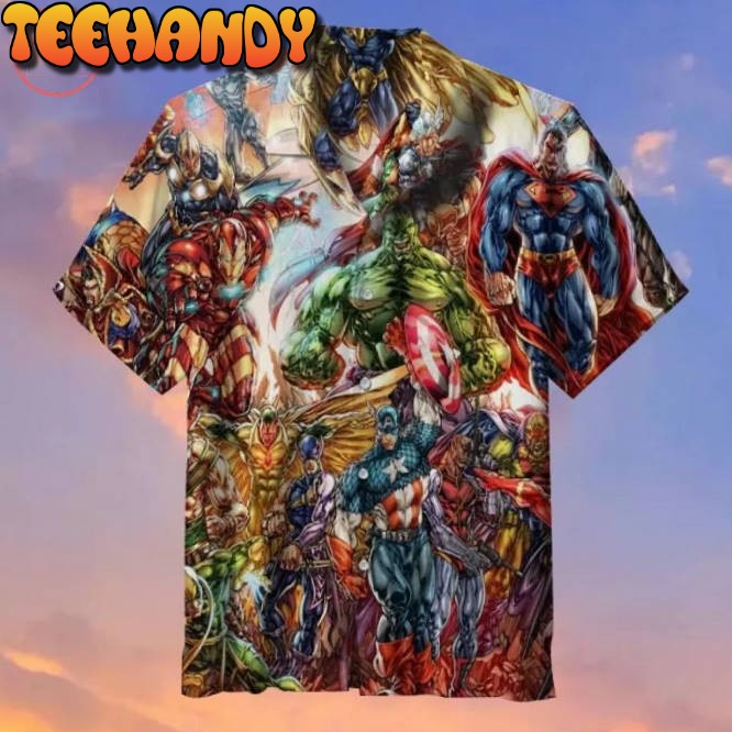 Marvel & DC hero Assemble Hawaiian Shirt