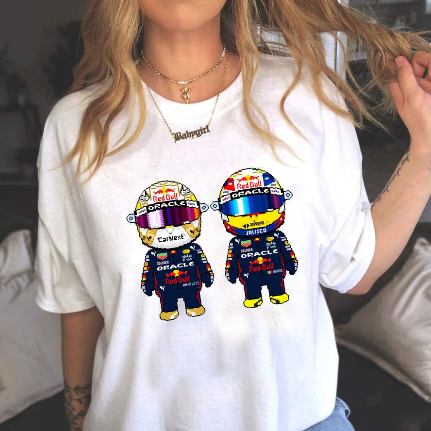 Max Verstappen and Sergio Pérez Shirt, Racing Clothing Gift T Shirt