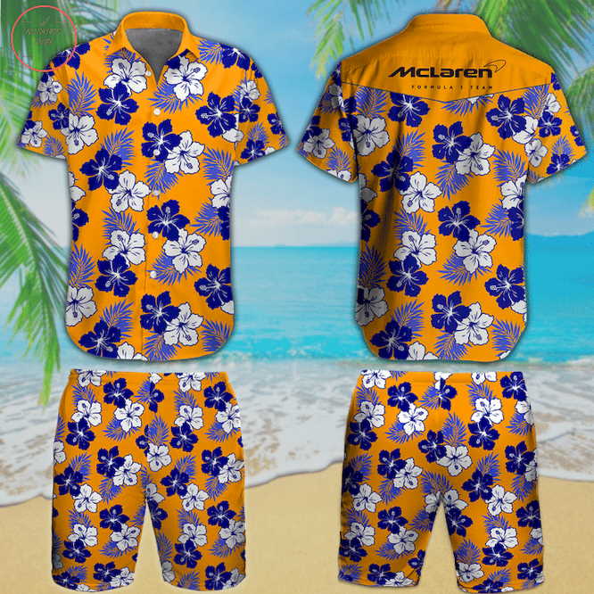 McLaren Formula 1 Team Hawaiian Shirt and Shorts