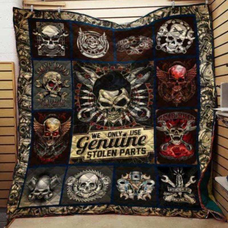 Mechanic We Only Use Genuine 3D Customized Quilt Blanket