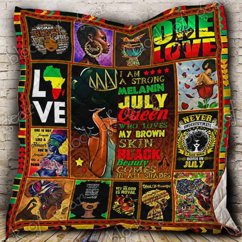 Melanin Queen 3D Quilt Blanket