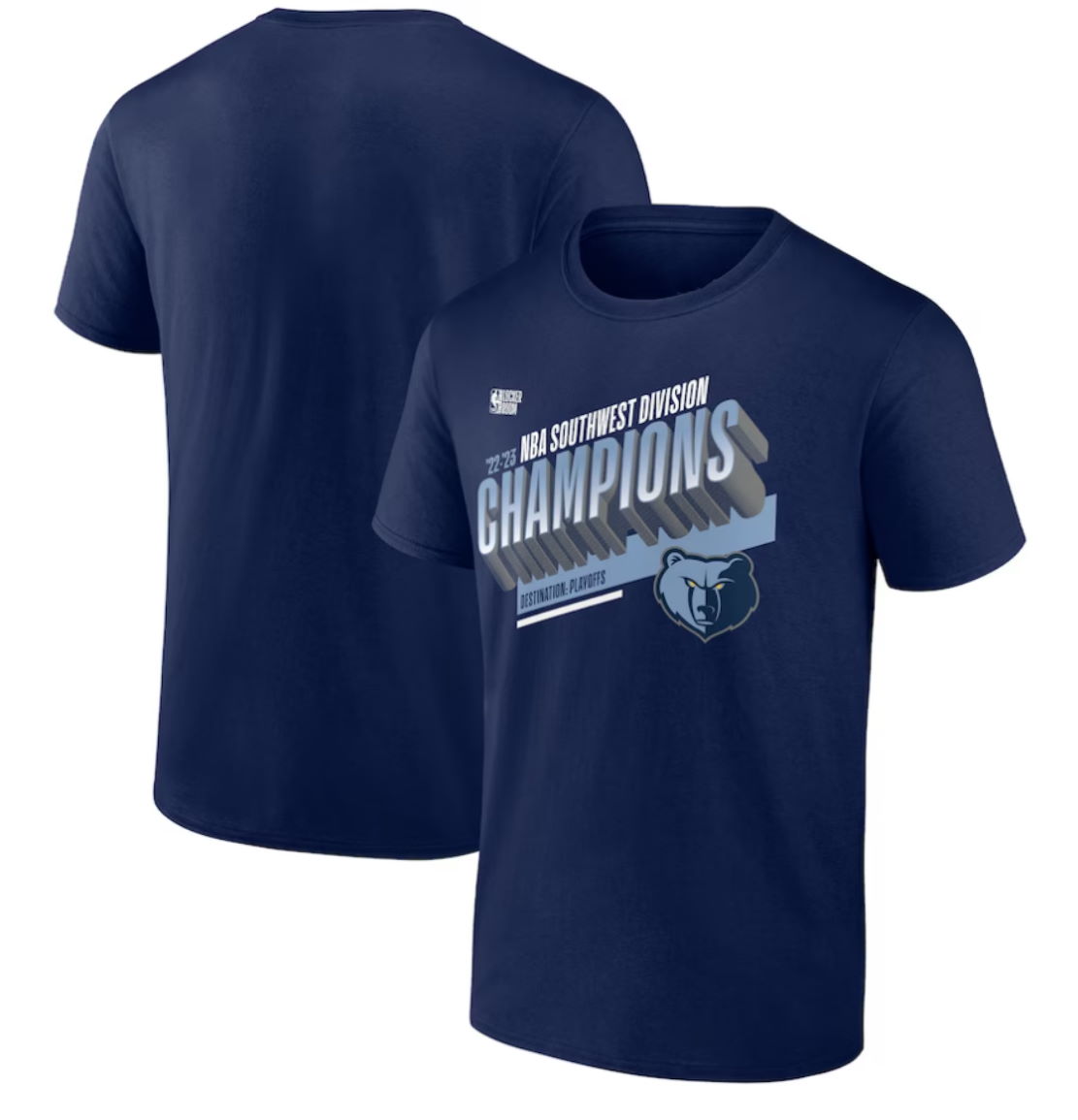 Memphis Grizzlies 2023 Southwest Division Champions Locker Room T-Shirt