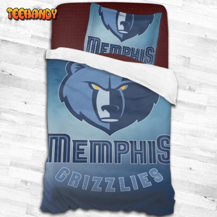 Memphis Grizzlies Bedding Set For Fan