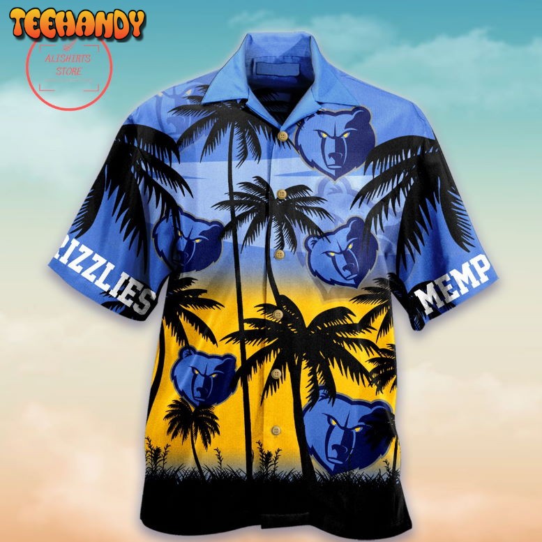 Memphis Grizzlies Palm Hawaiian Shirt