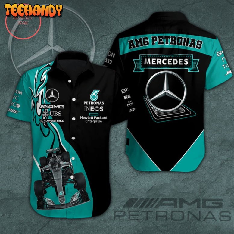 Mercedes Amg Petronas Racing Team Hawaiian Shirt