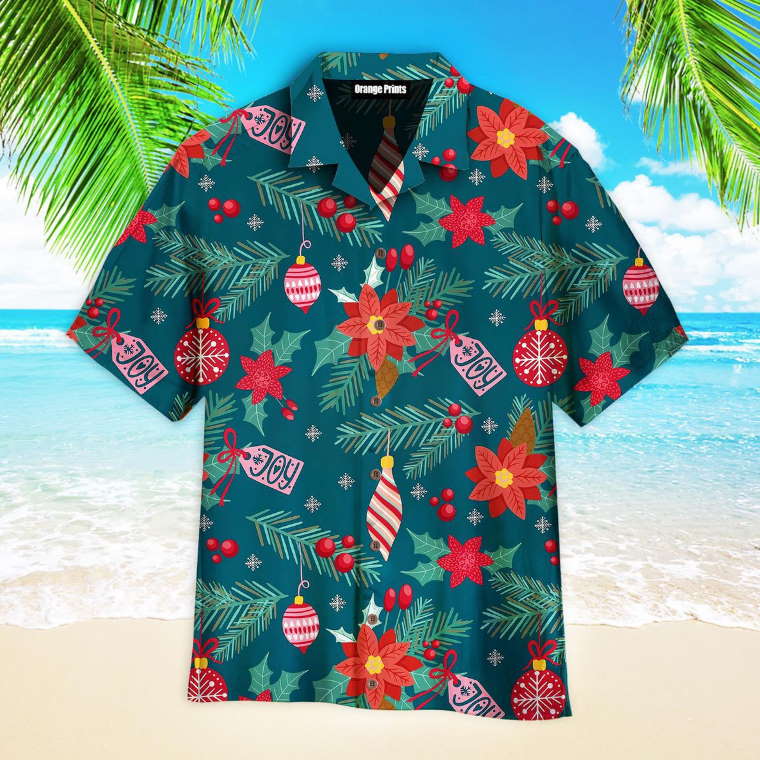 Merry Christmas Pattern Hawaiian Shirt