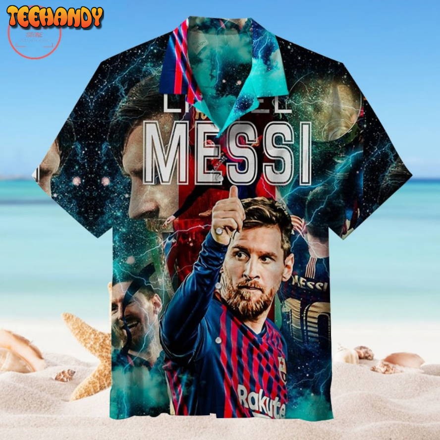 Messi Memorial Barcelona Hawaiian Shirt