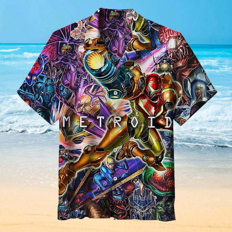 Metroid Dread 3D All Over Printed Hawaiian Shirt