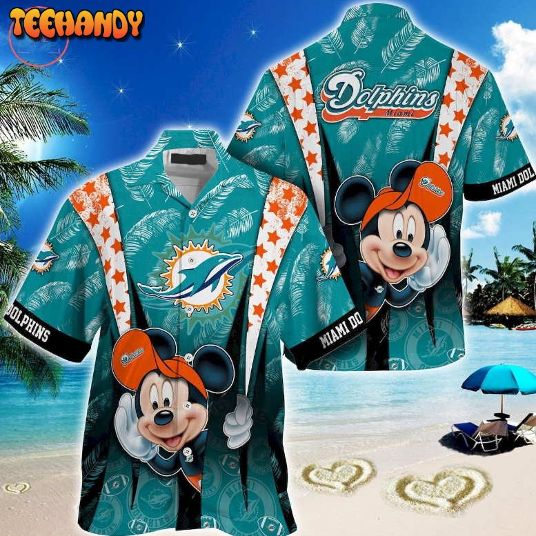 Miami Dolphins Mickey Mouse Hawaiian Shirt