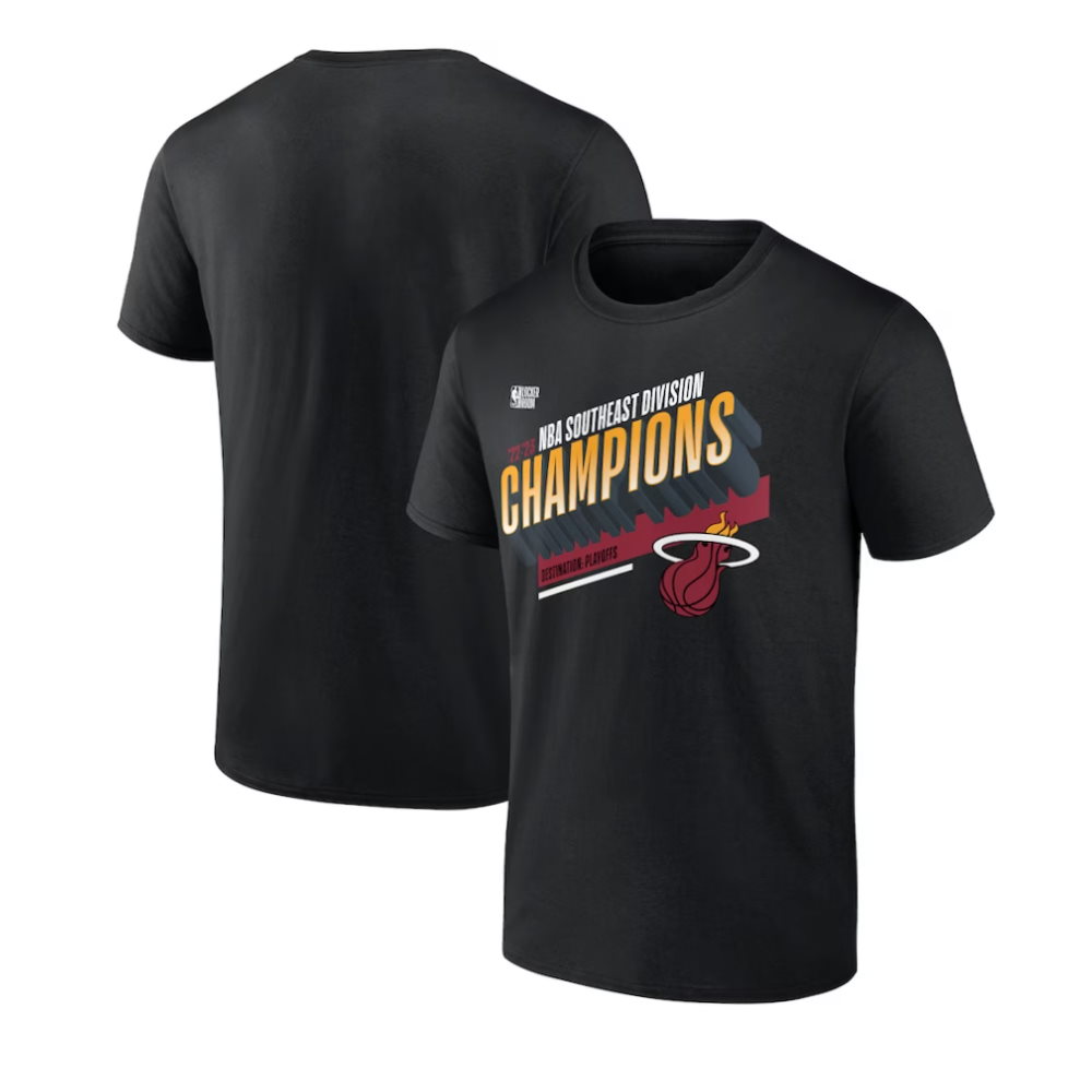 Miami Heat 2023 Southeast Division Champions Locker Room T-Shirt