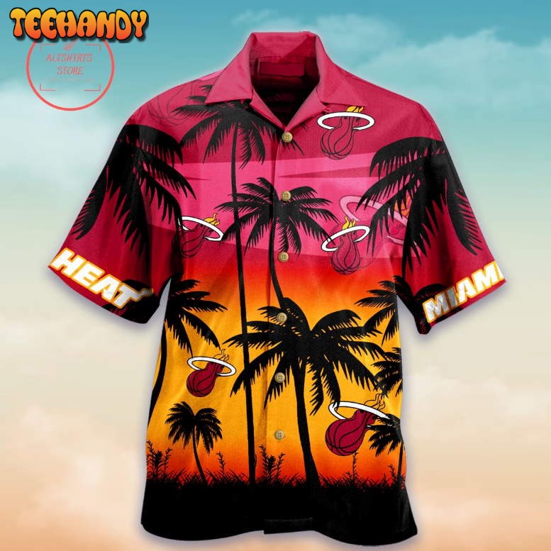 Miami Heat Palm Hawaiian Shirt