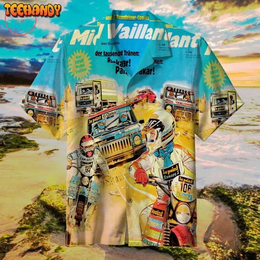 Michel Vaillant Paris Dakar Hawaiian Shirt