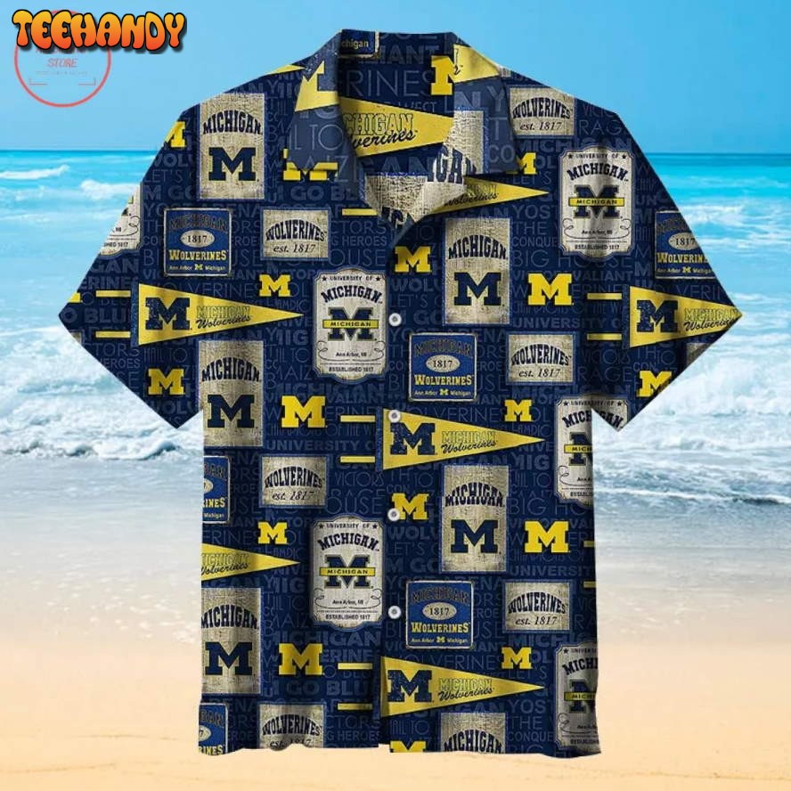 Michigan Wolverines football Hawaiian Shirt