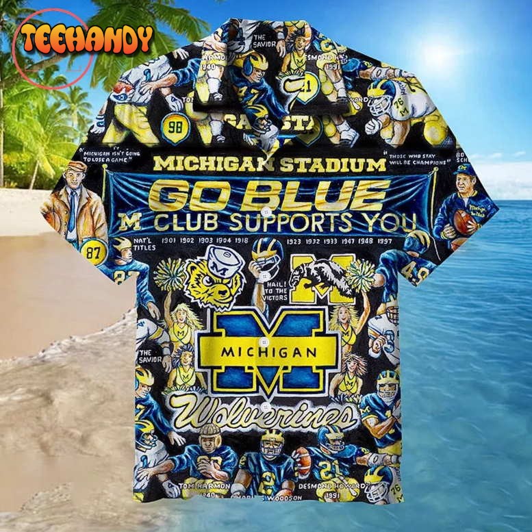 Michigan Wolverines Hawaiian Shirt