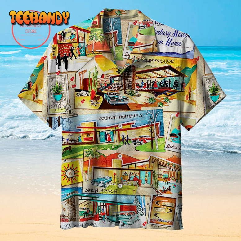 Mid-Century Modern Dream Home Hawaiian Shirt