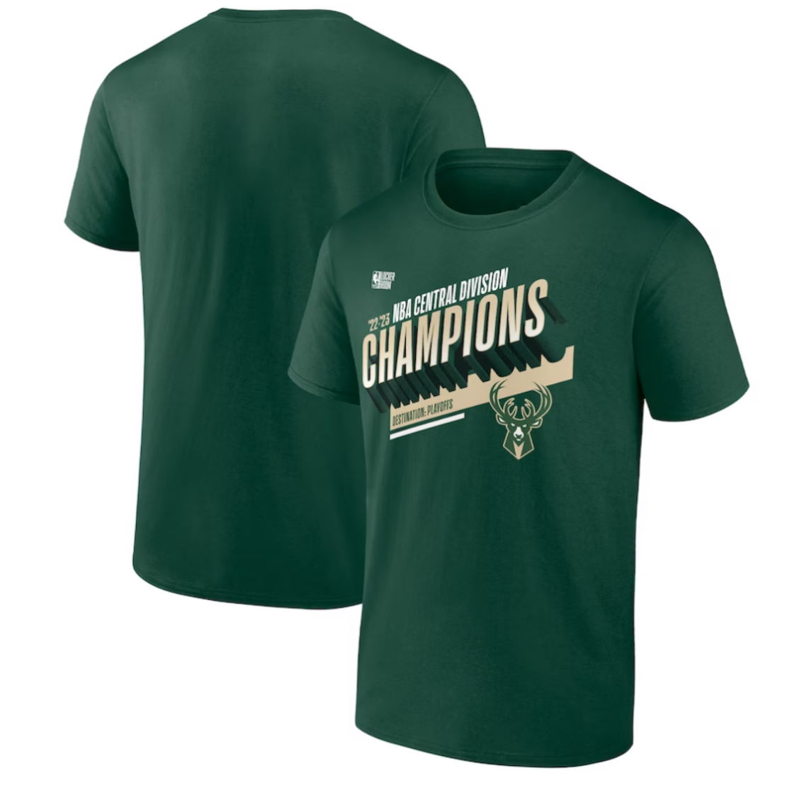 Milwaukee Bucks 2023 Central Division Champions Locker Room T-Shirt