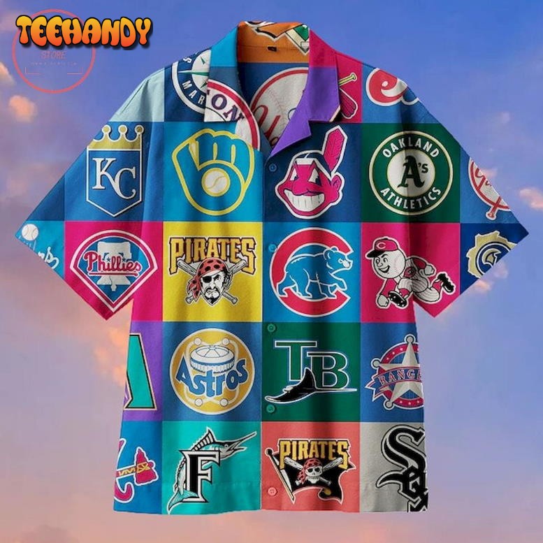 MLB Commemorative Edition Team Logo Hawaiian Shirt