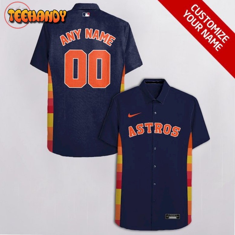 MLB Houston Astros Custom Name Hawaiian Shirt