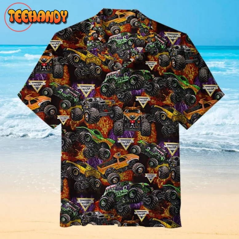 Monster Jam pattern Hawaiian Shirt