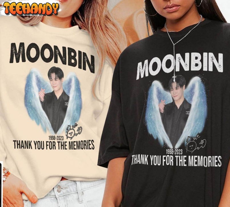 Moonbin Kpop Shirt, Thank You For The Memories 1998 2023 Rip Moonbin Sweatshirt