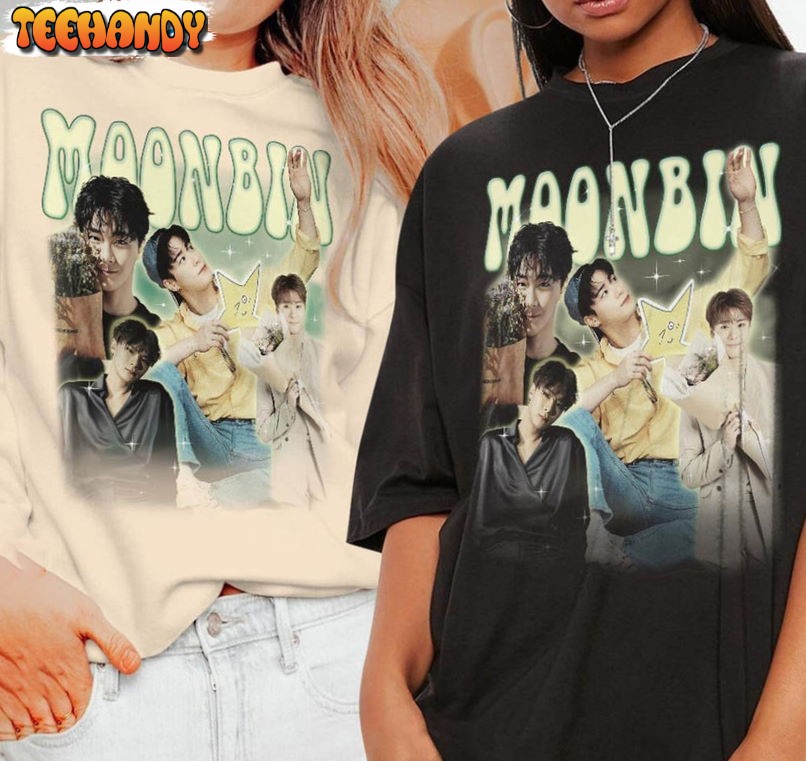 Moonbin Kpop Shirt, Vintage Music V2 Moobin Astro Unisex T-shirt