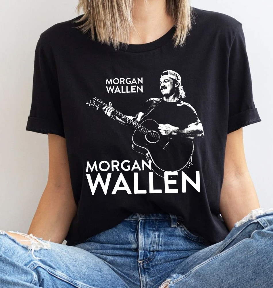 Morgan Wallen with Guitar Shirt, Wallen Cowboy Shirt