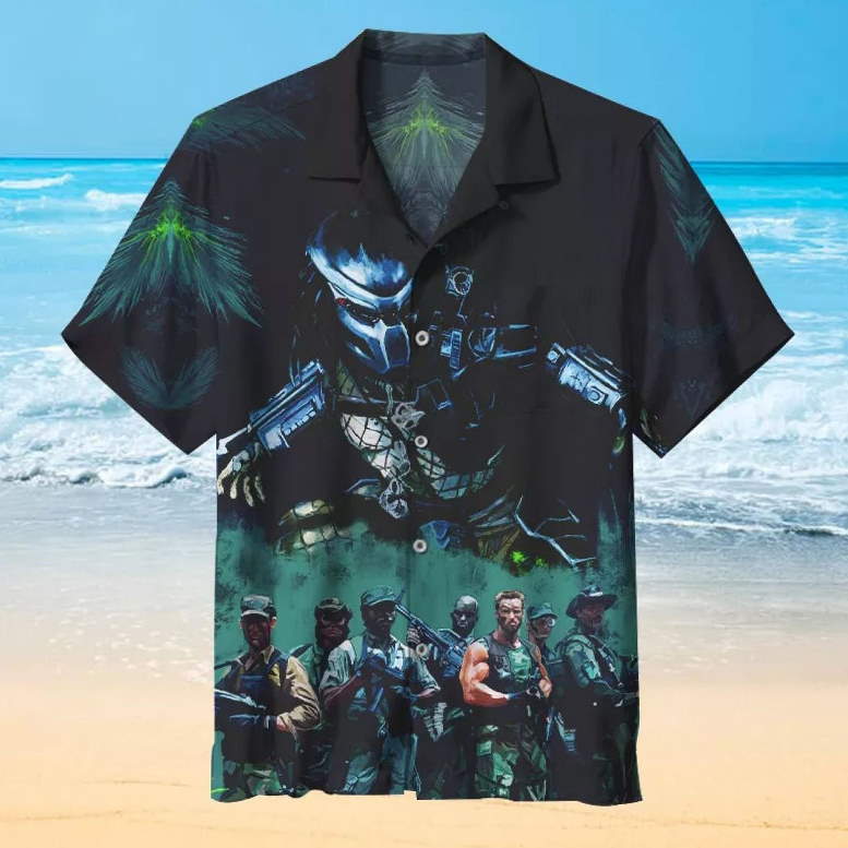 Movie Films The Predator 3D Printed Hawaiian Shirt