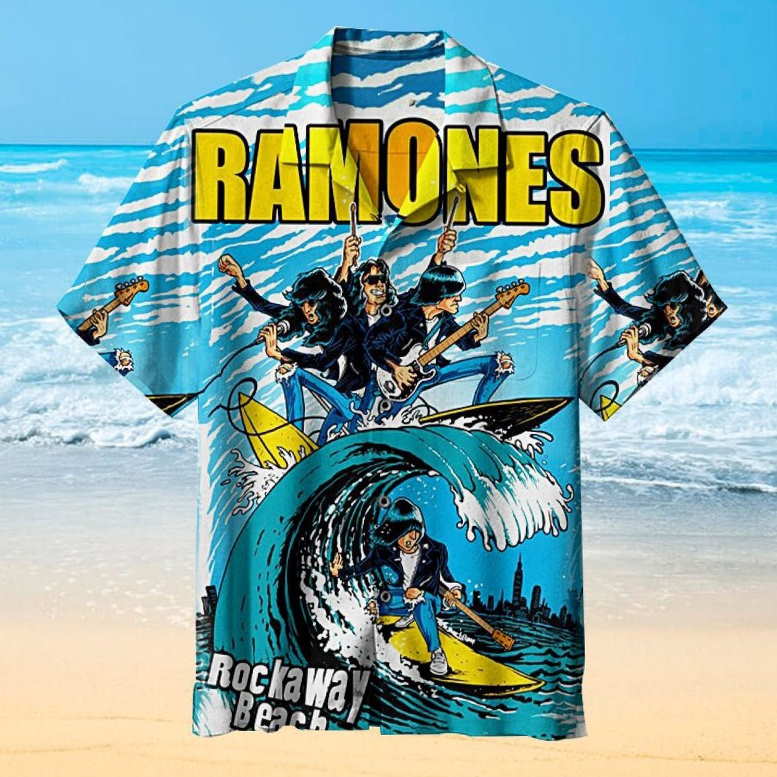 Music Rock Band The Ramones 3D Print Hawaiian Shirt