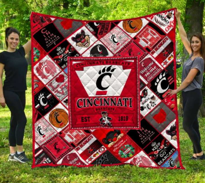 Ncaa Cincinnati Bearcats 3D Customized Quilt Blanket